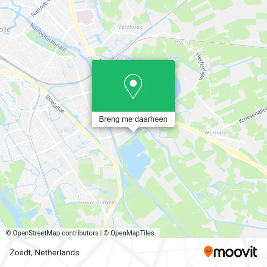 Zoedt kaart