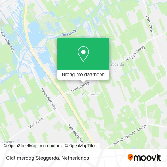 Oldtimerdag Steggerda kaart