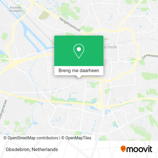 Gbsdebron kaart