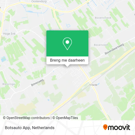 Botsauto App kaart