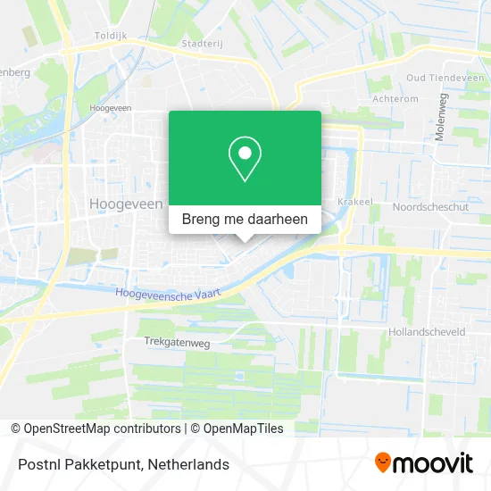 Postnl Pakketpunt kaart