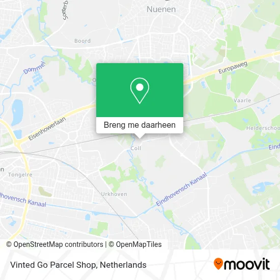 Vinted Go Parcel Shop kaart