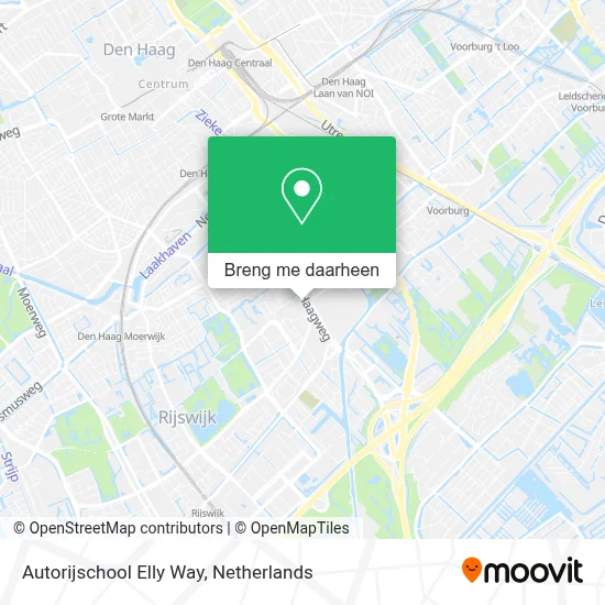 Autorijschool Elly Way kaart