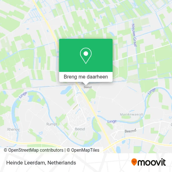 Heinde Leerdam kaart