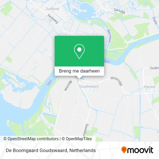 De Boomgaard Goudswaard kaart