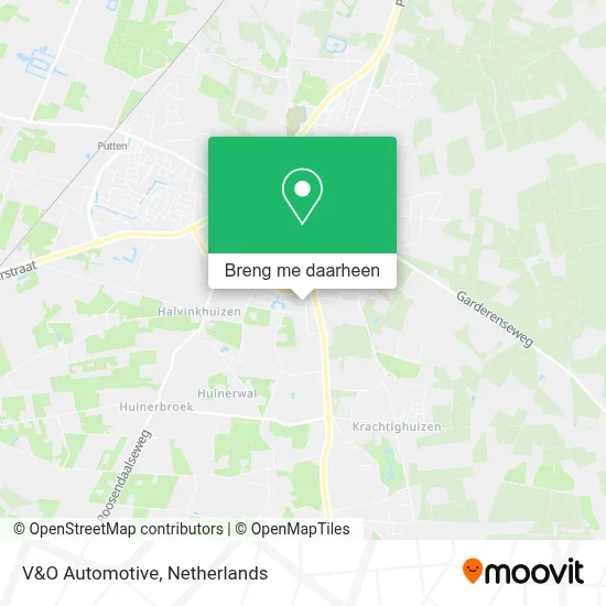 V&O Automotive kaart