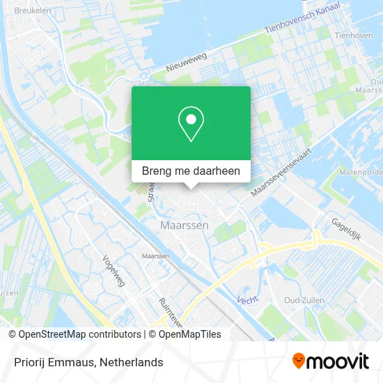 Priorij Emmaus kaart