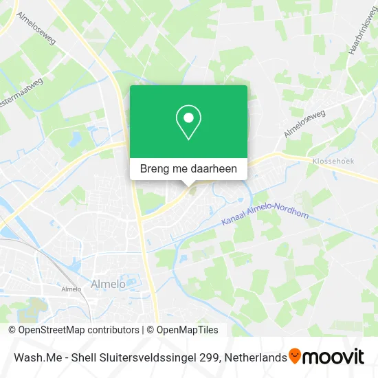 Wash.Me - Shell Sluitersveldssingel 299 kaart