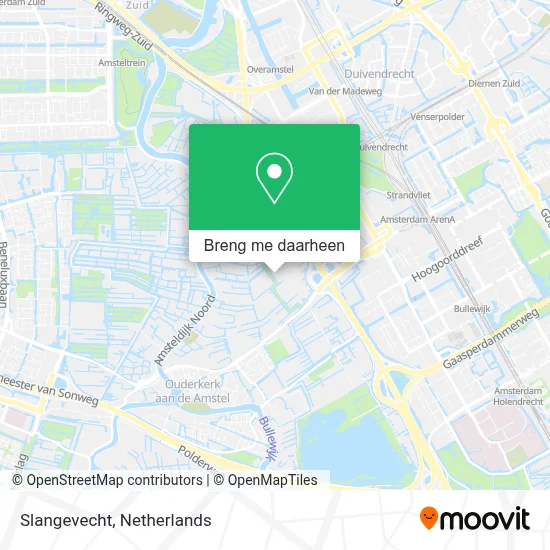 Slangevecht kaart