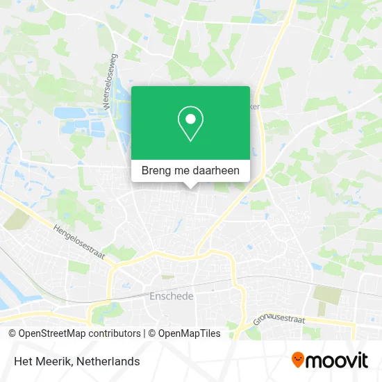 Het Meerik kaart