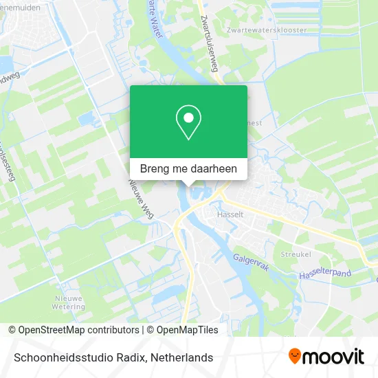 Schoonheidsstudio Radix kaart