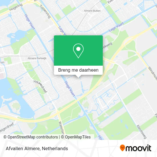Afvallen Almere kaart