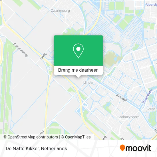 De Natte Kikker kaart