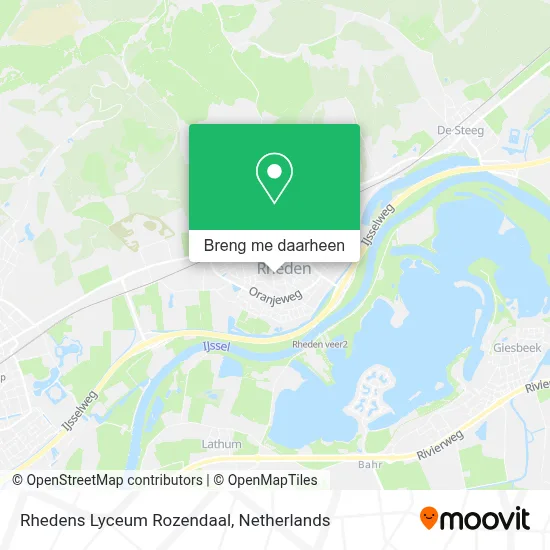 Rhedens Lyceum Rozendaal kaart