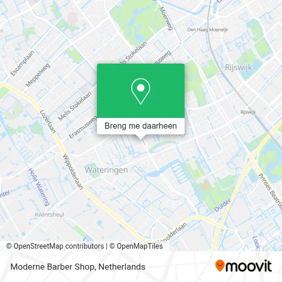 Moderne Barber Shop kaart