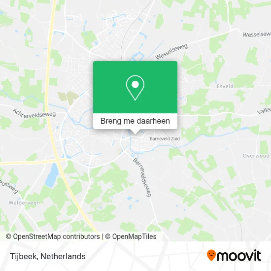 Tijbeek kaart
