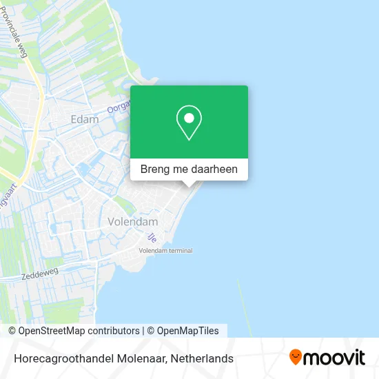 Horecagroothandel Molenaar kaart