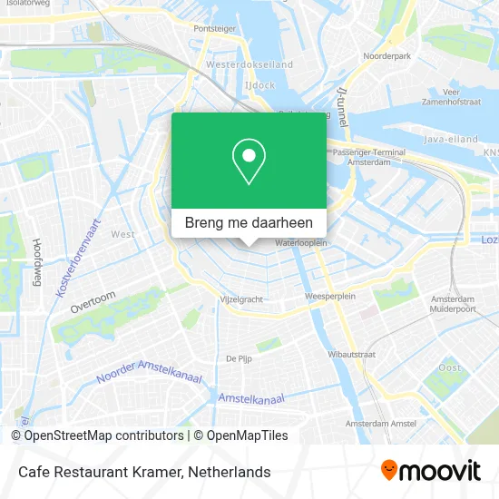 Cafe Restaurant Kramer kaart
