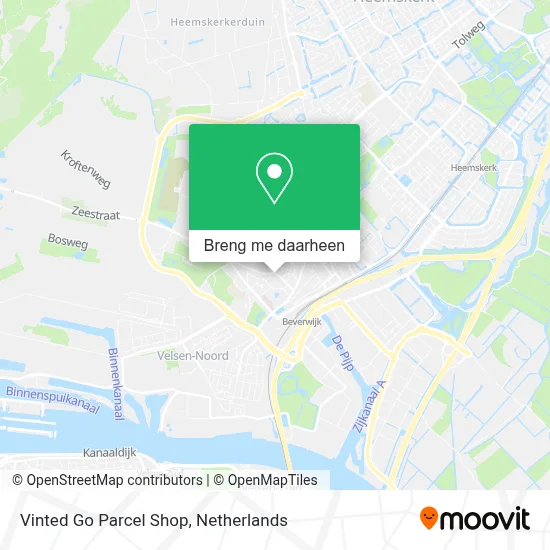 Vinted Go Parcel Shop kaart