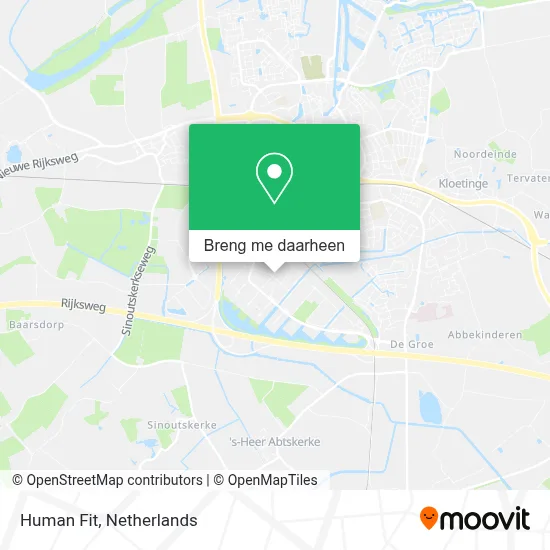 Human Fit kaart
