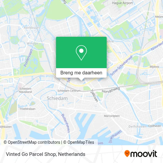 Vinted Go Parcel Shop kaart