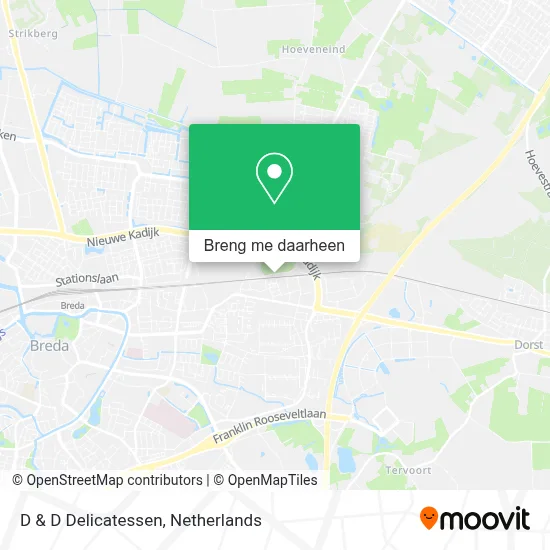 D & D Delicatessen kaart