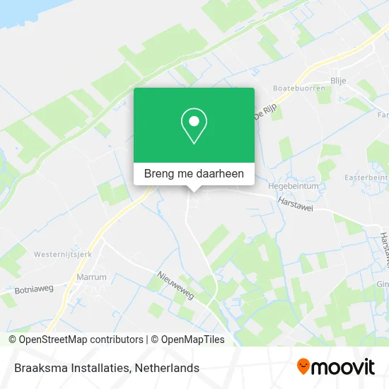 Braaksma Installaties kaart