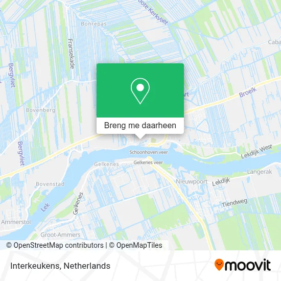 Interkeukens kaart