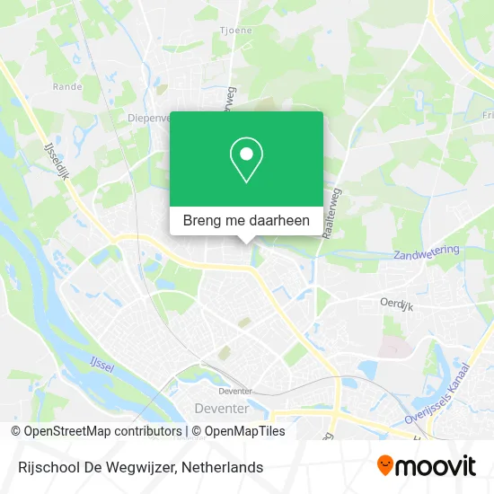 Rijschool De Wegwijzer kaart