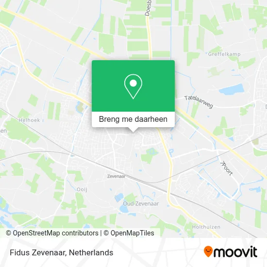 Fidus Zevenaar kaart