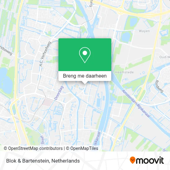 Blok & Bartenstein kaart