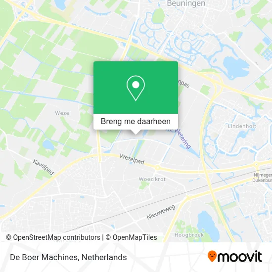 De Boer Machines kaart