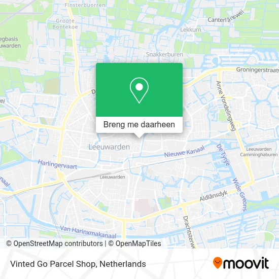 Vinted Go Parcel Shop kaart