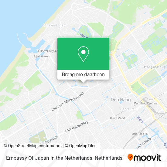 Embassy Of Japan In the Netherlands kaart