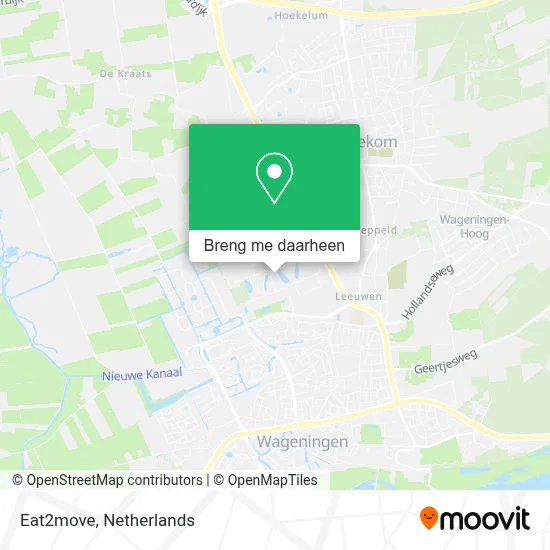 Eat2move kaart