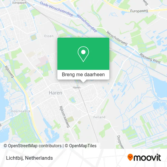 Lichtbij kaart