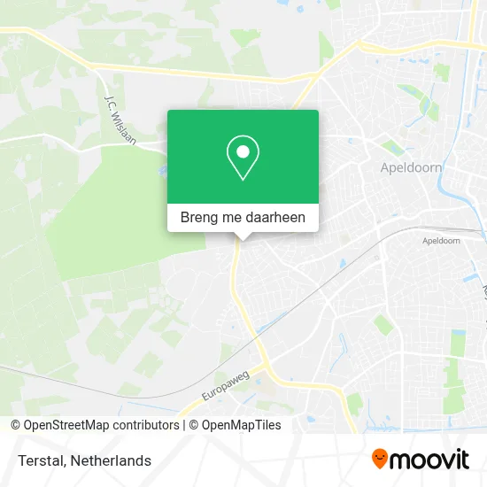 Terstal kaart