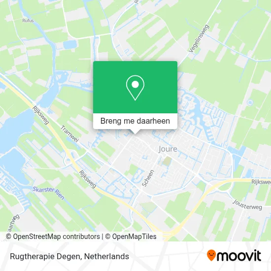 Rugtherapie Degen kaart