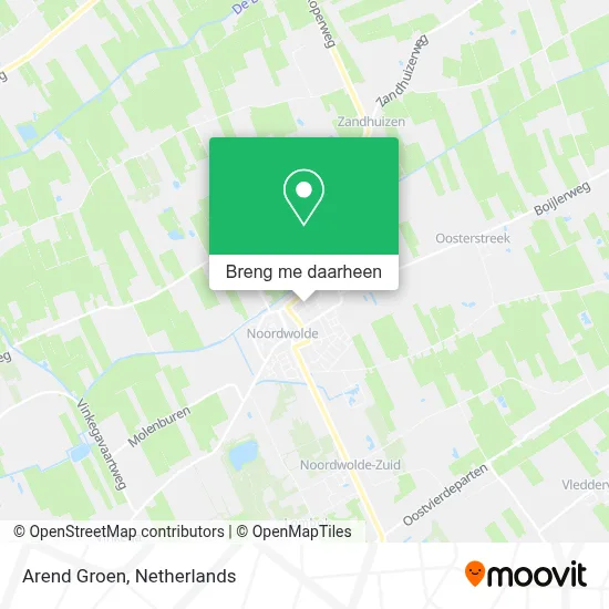 Arend Groen kaart