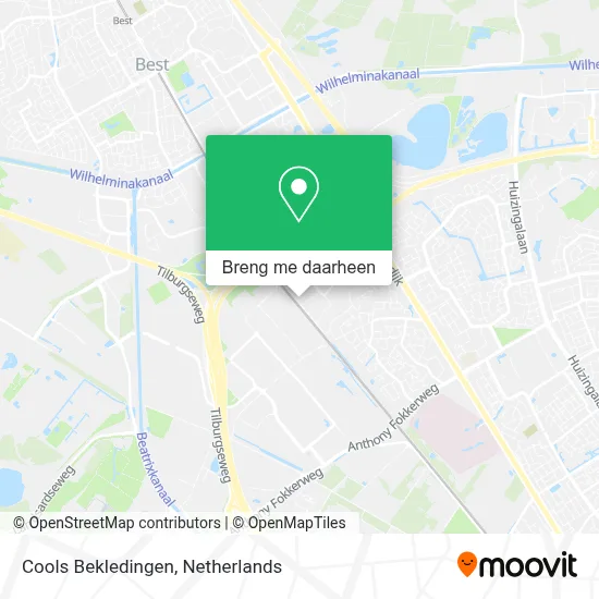 Cools Bekledingen kaart