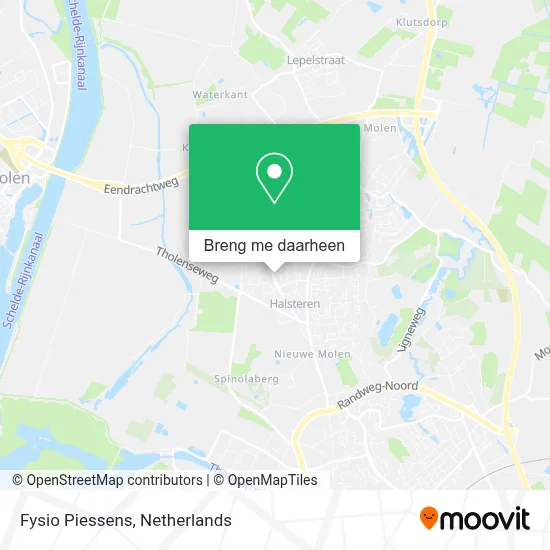 Fysio Piessens kaart