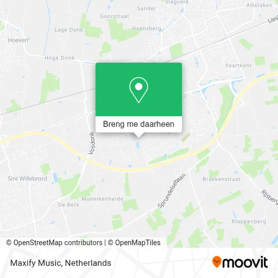 Maxify Music kaart