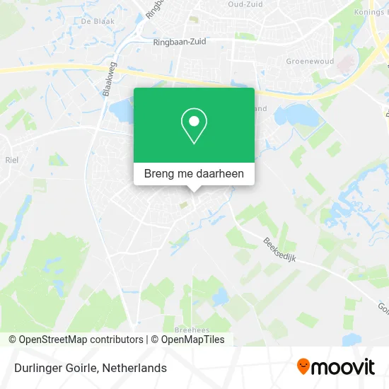 Durlinger Goirle kaart
