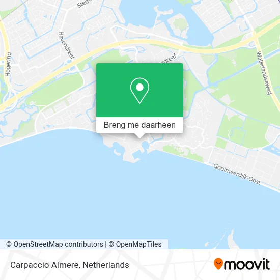 Carpaccio Almere kaart
