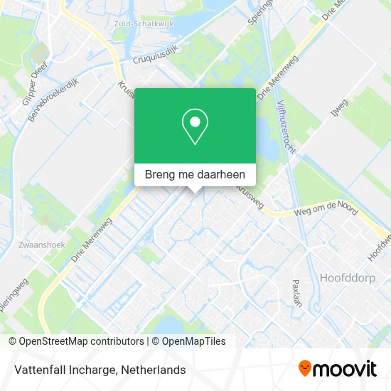 Vattenfall Incharge kaart
