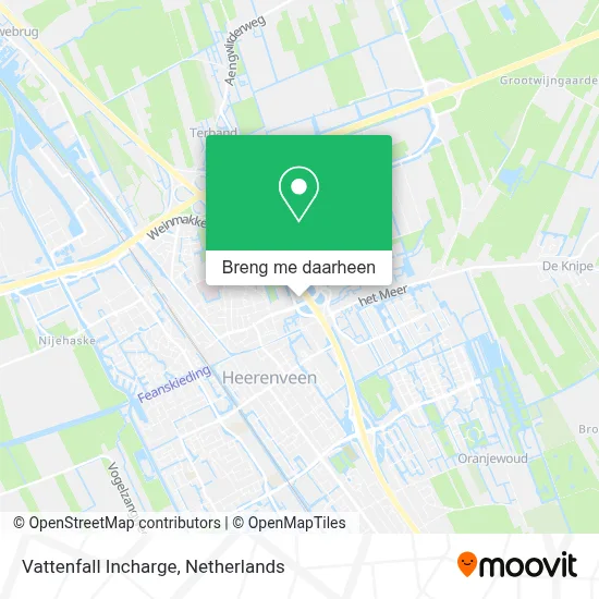 Vattenfall Incharge kaart