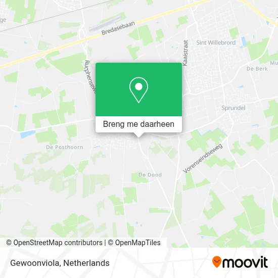 Gewoonviola kaart