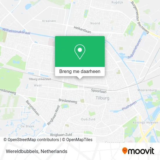 Wereldbubbels kaart