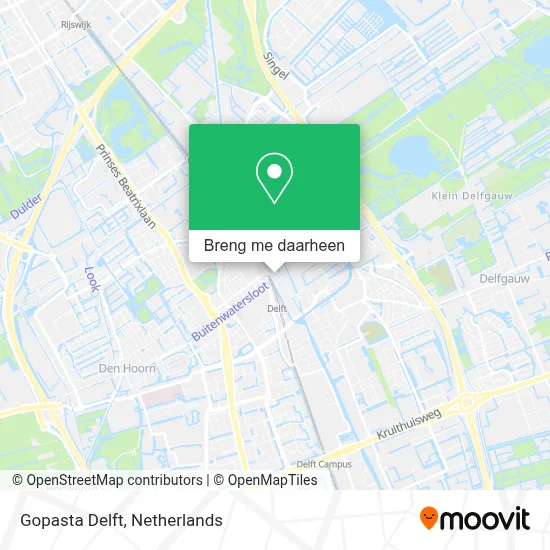 Gopasta Delft kaart