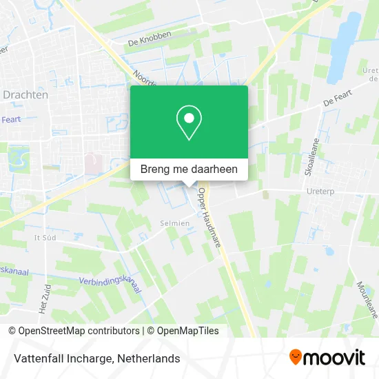 Vattenfall Incharge kaart